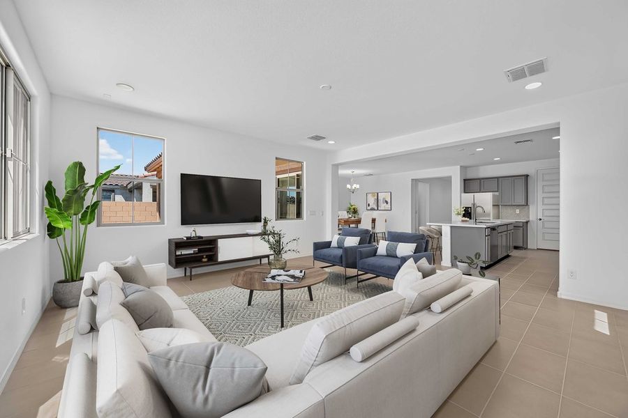 Furnished interior view inside a new home in Hawes Crossing, Mesa (Image 5).