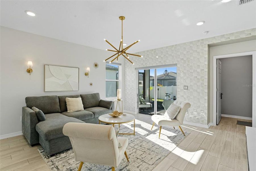 Furnished interior view inside a new home in , Port Charlotte (Image 10). Furnished interior view inside a new home in , Port Charlotte (Image 10).