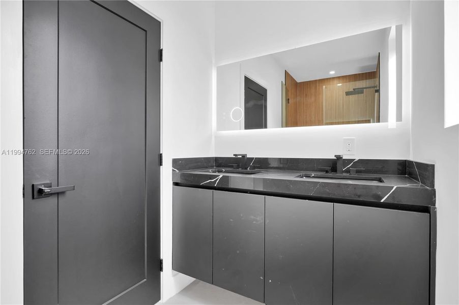 Furnished interior view inside a new home in , Miami (Image 13).