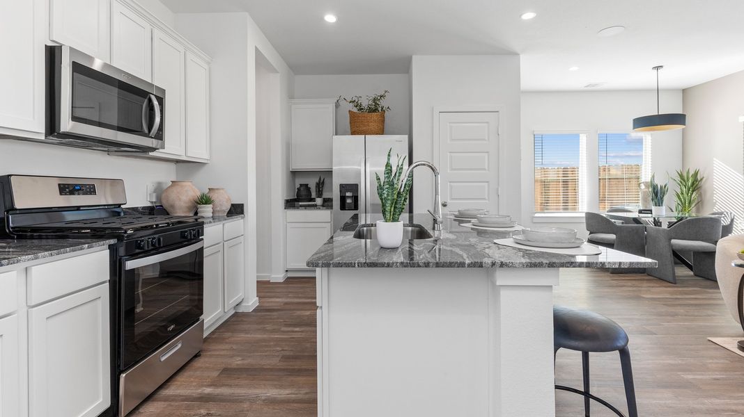 Representative furnished interior of a home built from the ASPEN by D.R. Horton in Legacy Village, Houston (Image 6). Representative furnished interior of a home built from the ASPEN by D.R. Horton in Legacy Village, Houston (Image 6).
