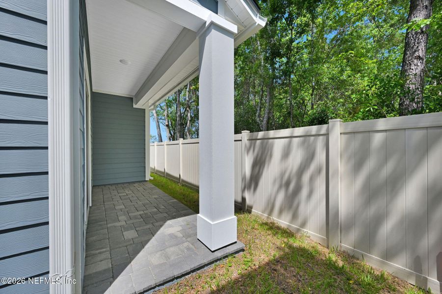 Exterior details and patio area of a home in Baxley Villas, Middleburg (Image 3). Exterior details and patio area of a home in Baxley Villas, Middleburg (Image 3).
