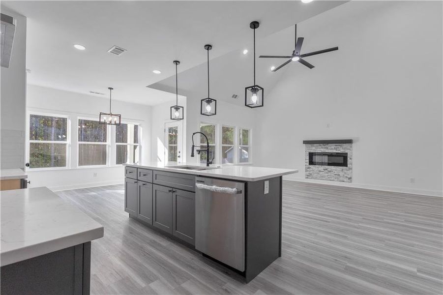Furnished interior view inside a new home in , Fairburn (Image 8).