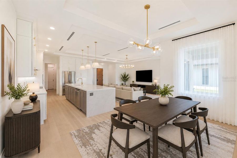 Furnished interior view inside a new home in , Tarpon Springs (Image 16). Furnished interior view inside a new home in , Tarpon Springs (Image 16).