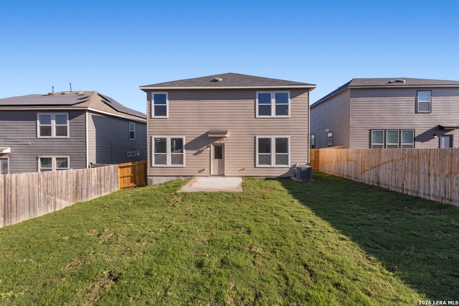 Exterior details and patio area of a home in Knox Ridge, Converse (Image 3).