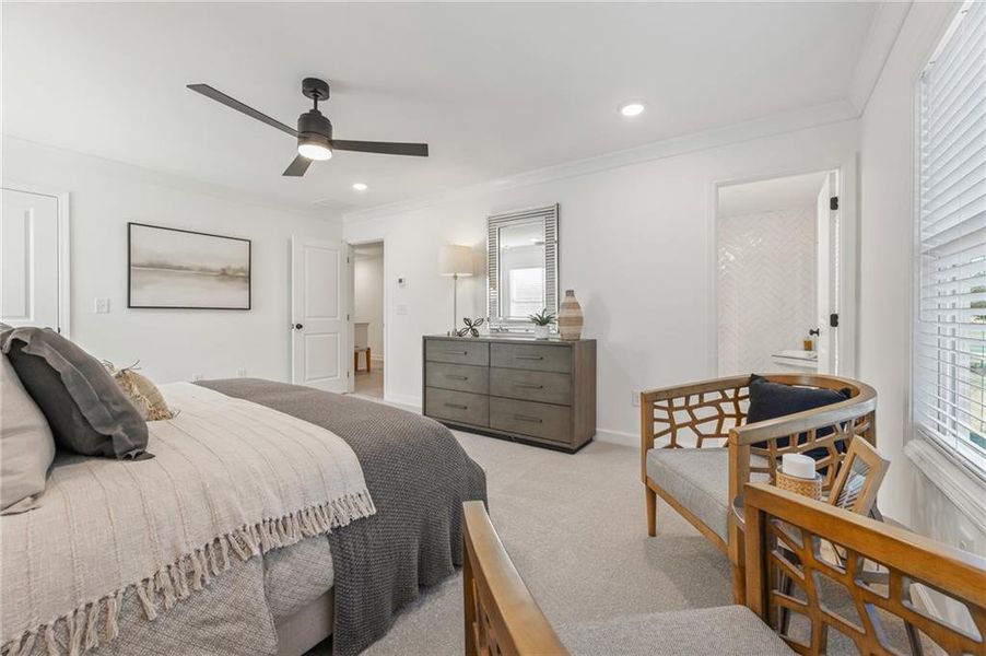 Furnished interior view inside a new home in River Walk Place, Lawrenceville (Image 10).