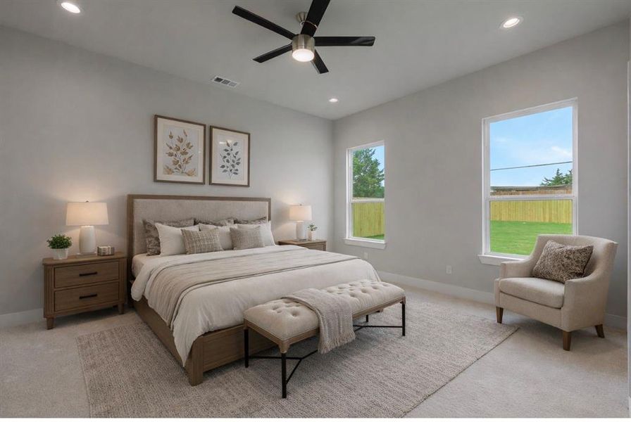 Furnished interior view inside a new home in , Dallas (Image 9).