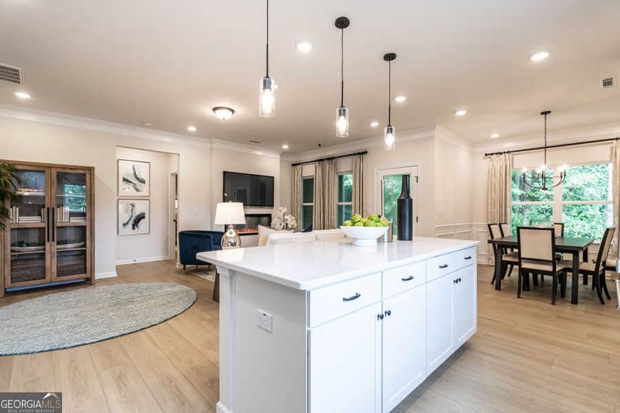 Furnished interior view inside a new home in Cobblestone Crossing Commons, Byron (Image 12).