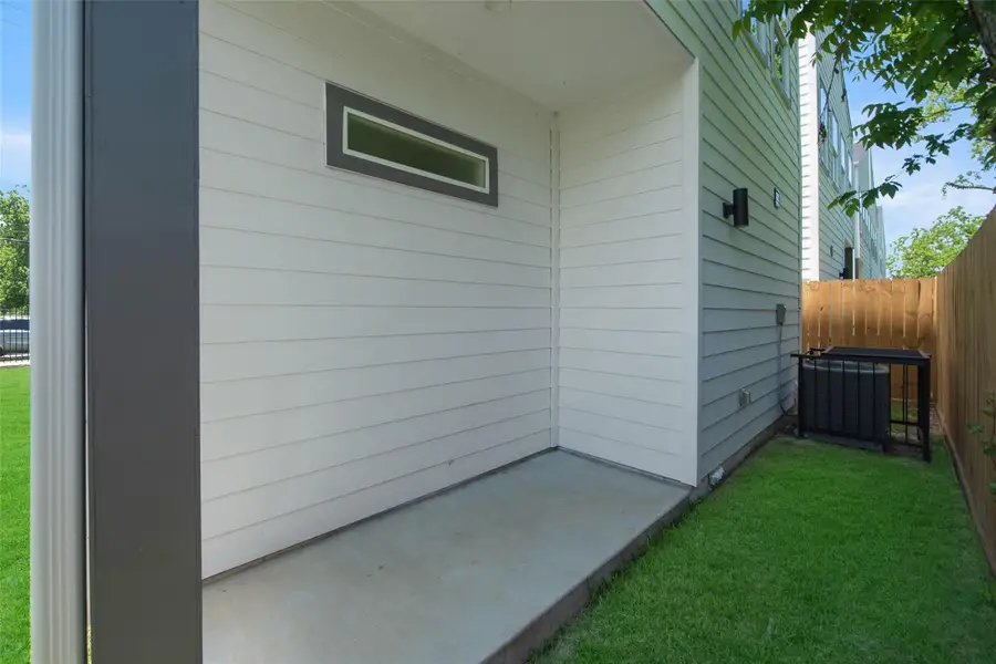 The covered patio provides a comfortable outdoor retreat, perfect for relaxing year-round. The covered patio provides a comfortable outdoor retreat, perfect for relaxing year-round.