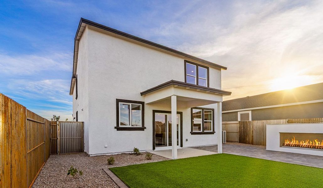 Representative exterior details of a home built from the Gila by D.R. Horton in Redford Estates, Tucson (Image 4).
