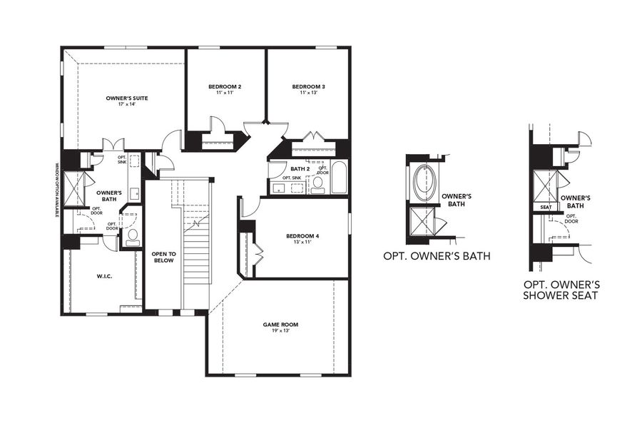 2D floor plan layout for the Majestic by DRB Homes in August Meadows, Needville, TX (Image 4). 2D floor plan layout for the Majestic by DRB Homes in August Meadows, Needville, TX (Image 4).