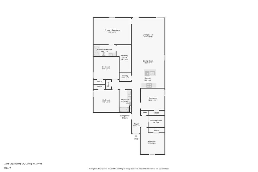 2D floor plan layout of this home in Ladera, Luling, TX (Image 4). 2D floor plan layout of this home in Ladera, Luling, TX (Image 4).