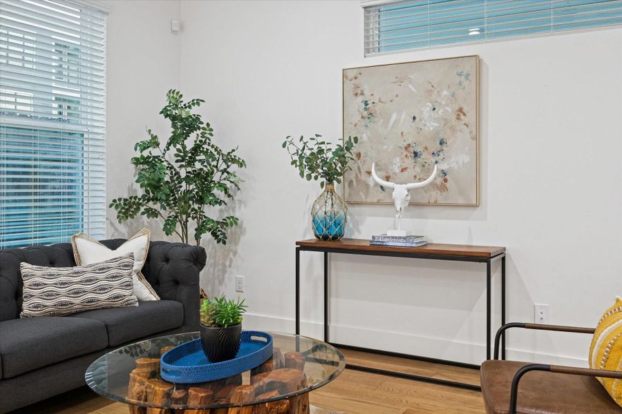 Furnished interior view inside a new home in , Houston (Image 10). Furnished interior view inside a new home in , Houston (Image 10).