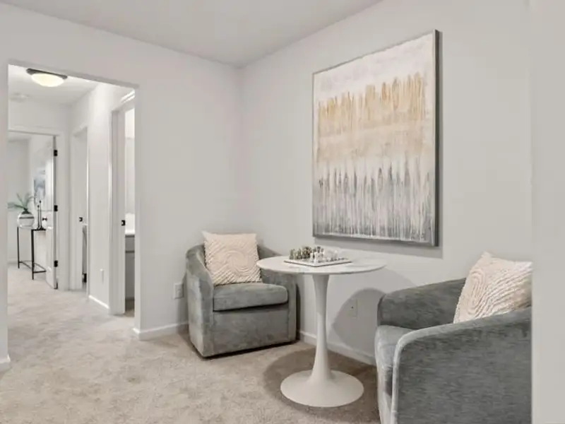 Representative furnished interior of a home built from the Haven TH by True Homes in Somerset Heights Townhomes, Winston-Salem (Image 16).