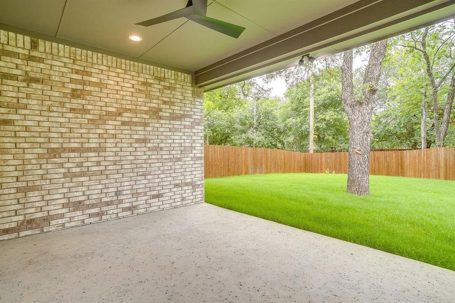Exterior details and patio area of a home in , Fort Worth (Image 3). Exterior details and patio area of a home in , Fort Worth (Image 3).