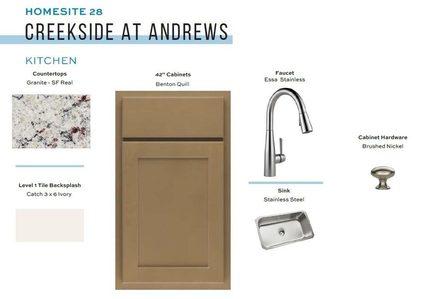 Sample of building materials used in homes in Creekside at Andrews, Summerville (Image 26). Sample of building materials used in homes in Creekside at Andrews, Summerville (Image 26).