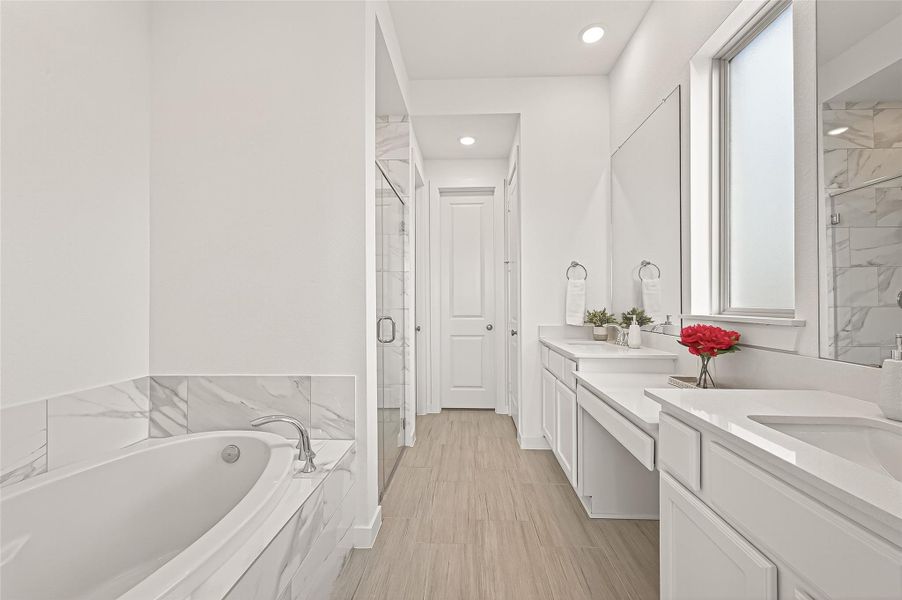 Furnished interior view inside a new home in , Katy (Image 32).