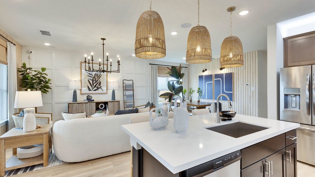 Representative furnished interior of a home built from the Meyerson by DRB Homes in Hunters Glen, Jarrell (Image 14).