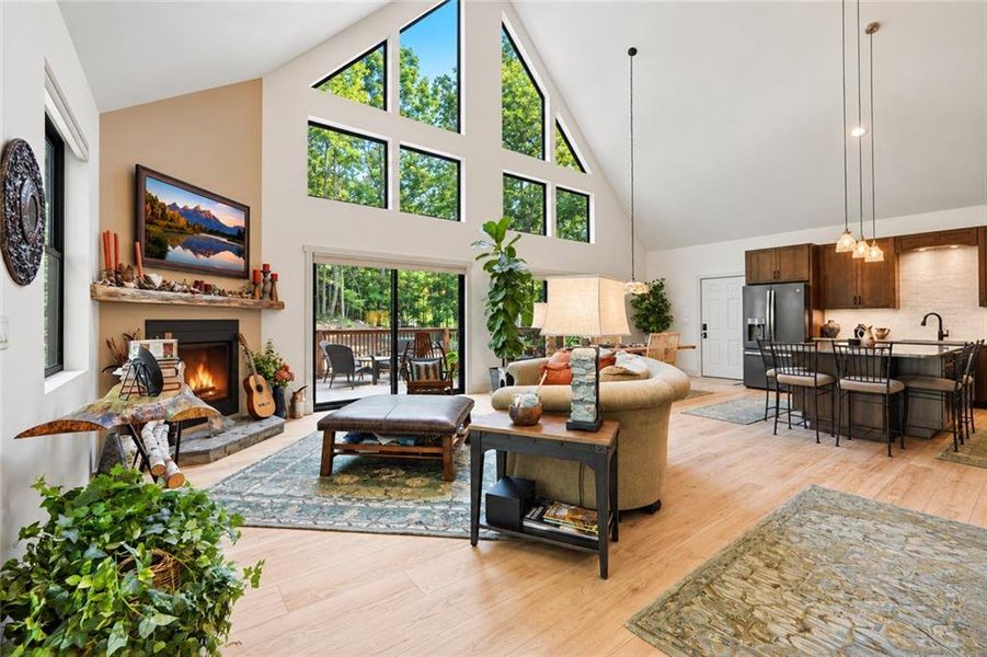 Furnished interior view inside a new home in , Ellijay (Image 39).