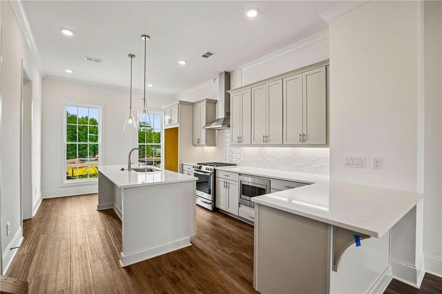 Furnished interior view inside a new home in Waterhaven, Cumming (Image 9).