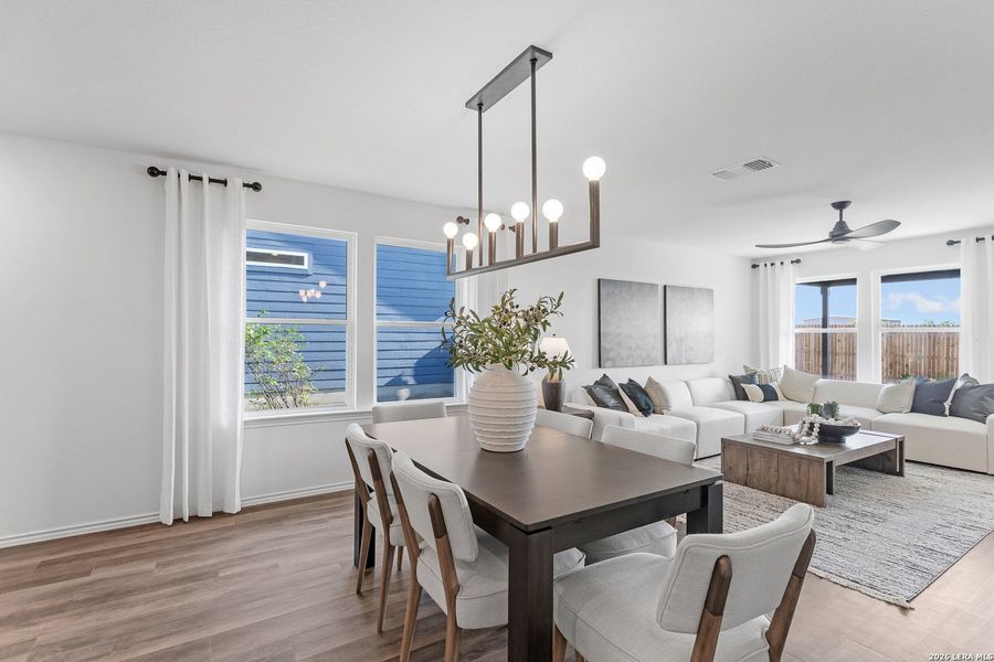 Furnished interior view inside a new home in Cinco Lakes, San Antonio (Image 12).