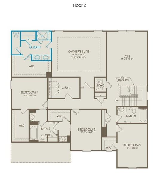 2D floor plan layout of this home in Haverhill Estates, Dacula, GA (Image 4).