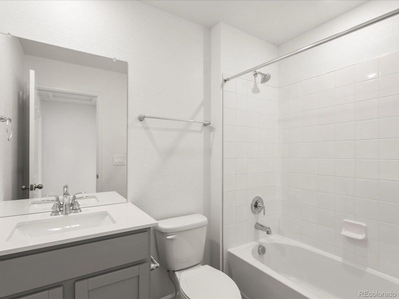 Furnished interior view inside a new home in Poudre Heights: The Meadow Collection, Windsor (Image 13).