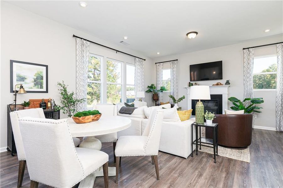 Furnished interior view inside a new home in Annsbury Park, Lilburn (Image 8).