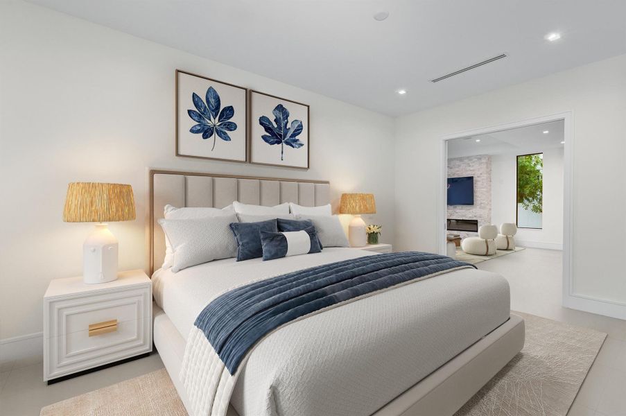 Furnished interior view inside a new home in , Boca Raton (Image 21). Furnished interior view inside a new home in , Boca Raton (Image 21).