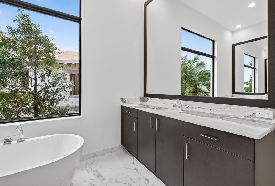 Furnished interior view inside a new home in , Palm Beach Gardens (Image 52).