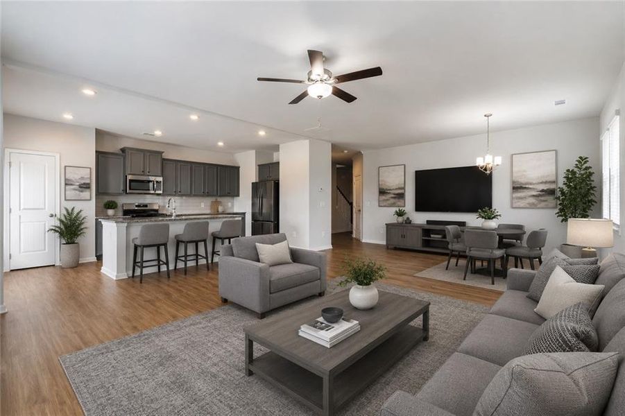 Furnished interior view inside a new home in , Dawsonville (Image 18). Furnished interior view inside a new home in , Dawsonville (Image 18).