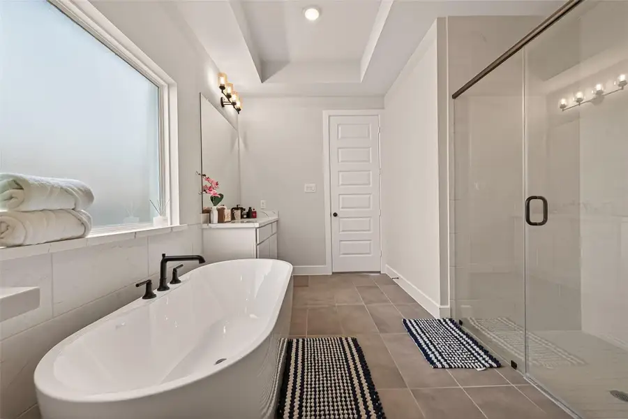 Relax and unwind in the soaking tub Relax and unwind in the soaking tub