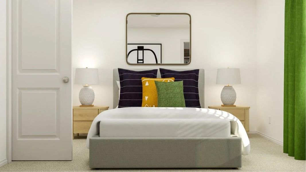 Furnished interior view inside a new home in Plum Creek North: Stonehill Collection, Kyle (Image 3).