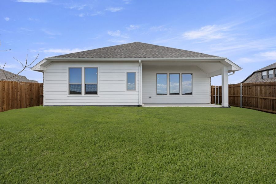 Exterior details and patio area of a home in Elevon, Lavon (Image 4). Exterior details and patio area of a home in Elevon, Lavon (Image 4).
