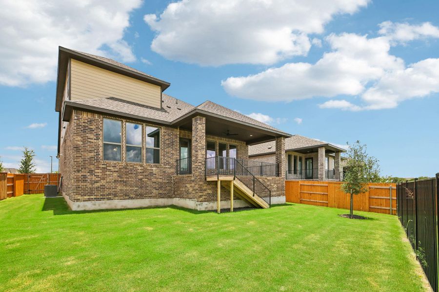 Exterior details and patio area of a home in 6 Creeks, Kyle (Image 24). Exterior details and patio area of a home in 6 Creeks, Kyle (Image 24).