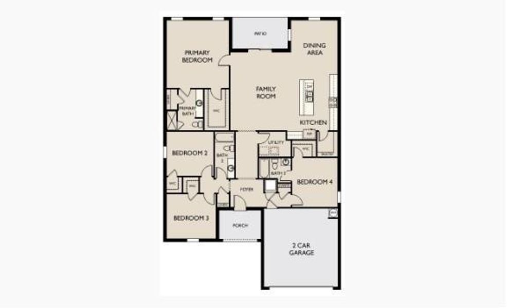 2D floor plan layout of this home in Casteel, Bethlehem, GA (Image 3).