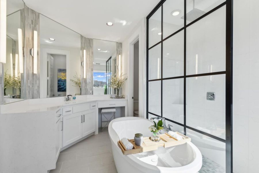 Furnished interior view inside a new home in South Pointe, Mansfield (Image 16). Furnished interior view inside a new home in South Pointe, Mansfield (Image 16).