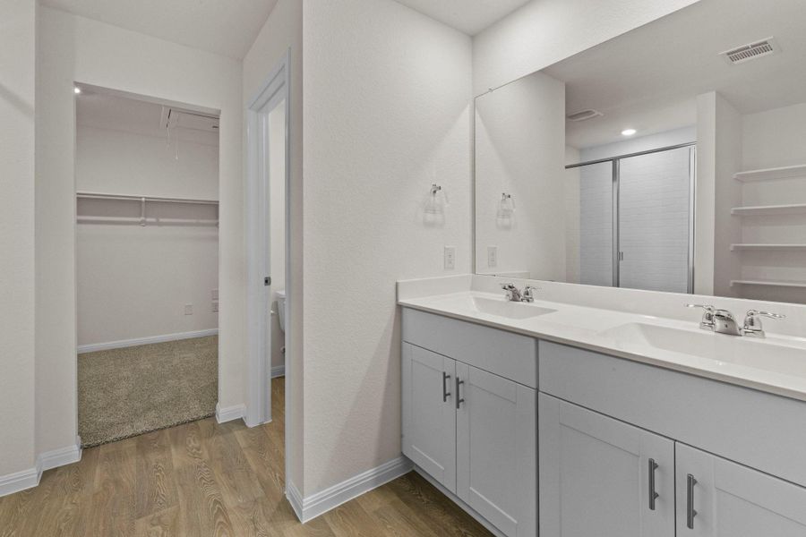 Furnished interior view inside a new home in Trace, San Marcos (Image 7).