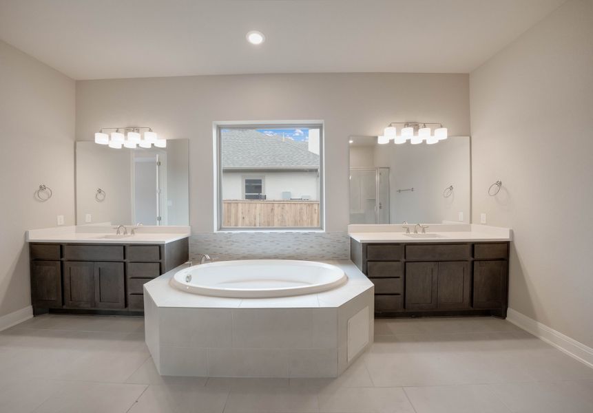 Representative furnished interior of a home built from the The Davinci by Whitestone Custom Homes in Johnson Ranch, Bulverde (Image 12).