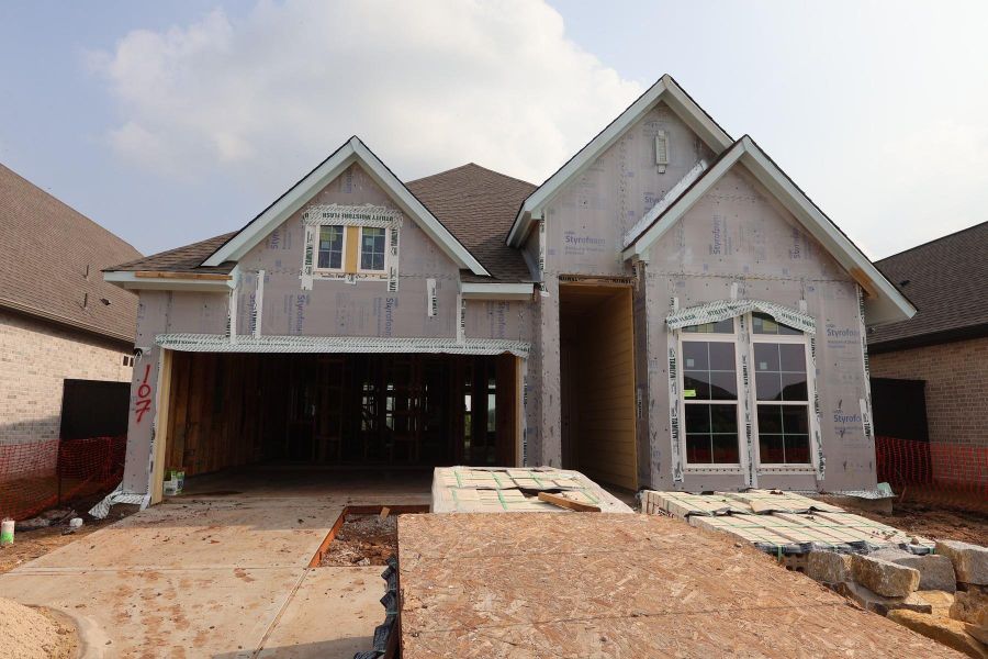 In-progress construction of a new home in Harvest Green - Reserve Collection, Richmond, TX (Image 4).
