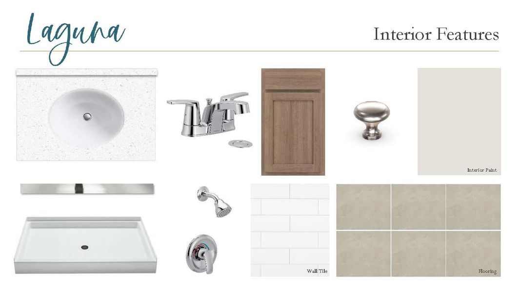 Sample of building materials used in homes in Lariat, Liberty Hill (Image 6).