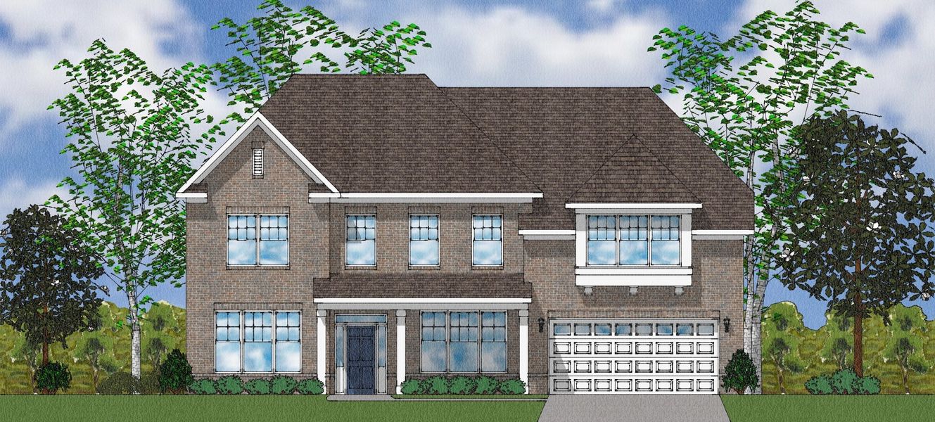 Representative exterior photo of a completed home built from the McKenna II - Elite Collection by Mungo Homes in Suter Estates, Easley, SC (Image 5).