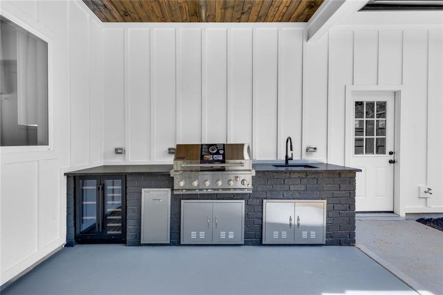 Exterior details and patio area of a home in , Monroe (Image 39).