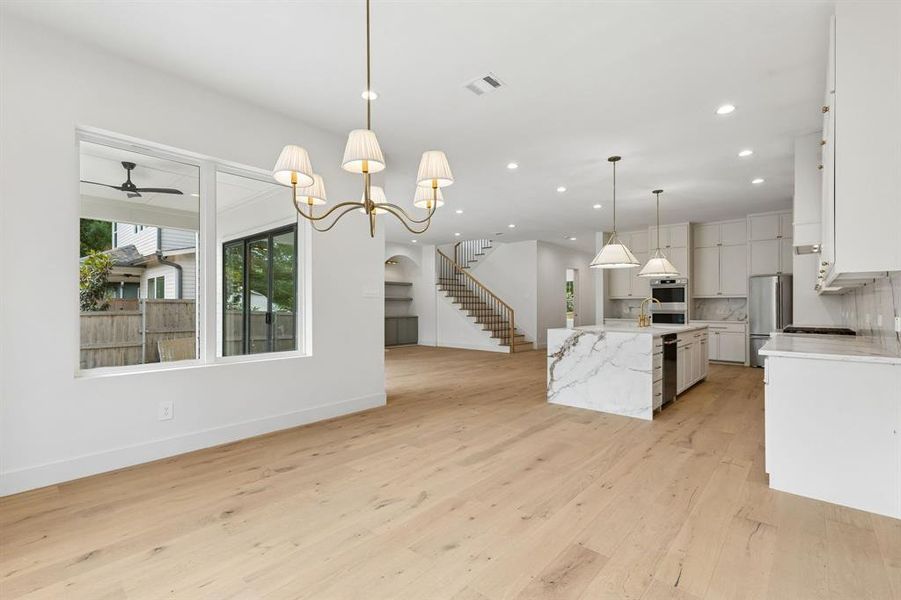 Furnished interior view inside a new home in , Dallas (Image 10).