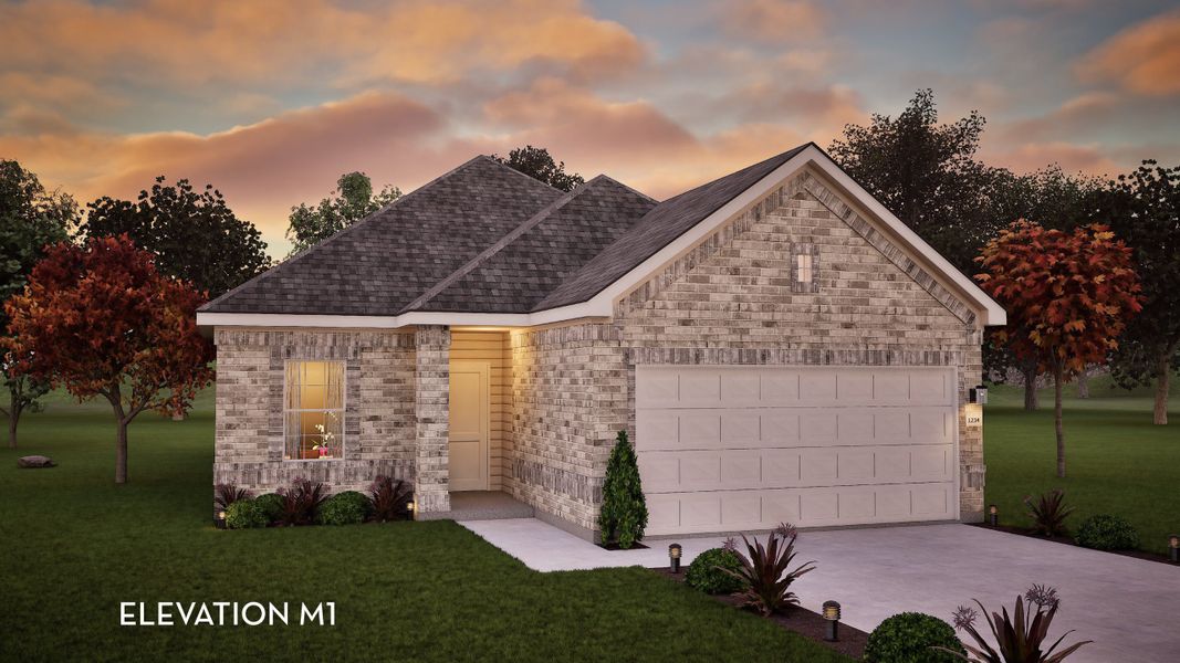 Representative exterior photo of a completed home built from the Comal by CastleRock Communities in Saddlebrook Estates, Waxahachie, TX (Image 2). Representative exterior photo of a completed home built from the Comal by CastleRock Communities in Saddlebrook Estates, Waxahachie, TX (Image 2).