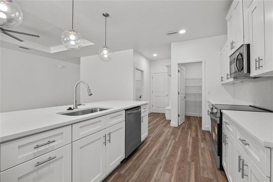 Furnished interior view inside a new home in , Gainesville (Image 8).