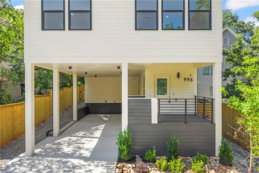 Front exterior of a new home in , Atlanta, GA, highlighting curb appeal (Image 32). Front exterior of a new home in , Atlanta, GA, highlighting curb appeal (Image 32).