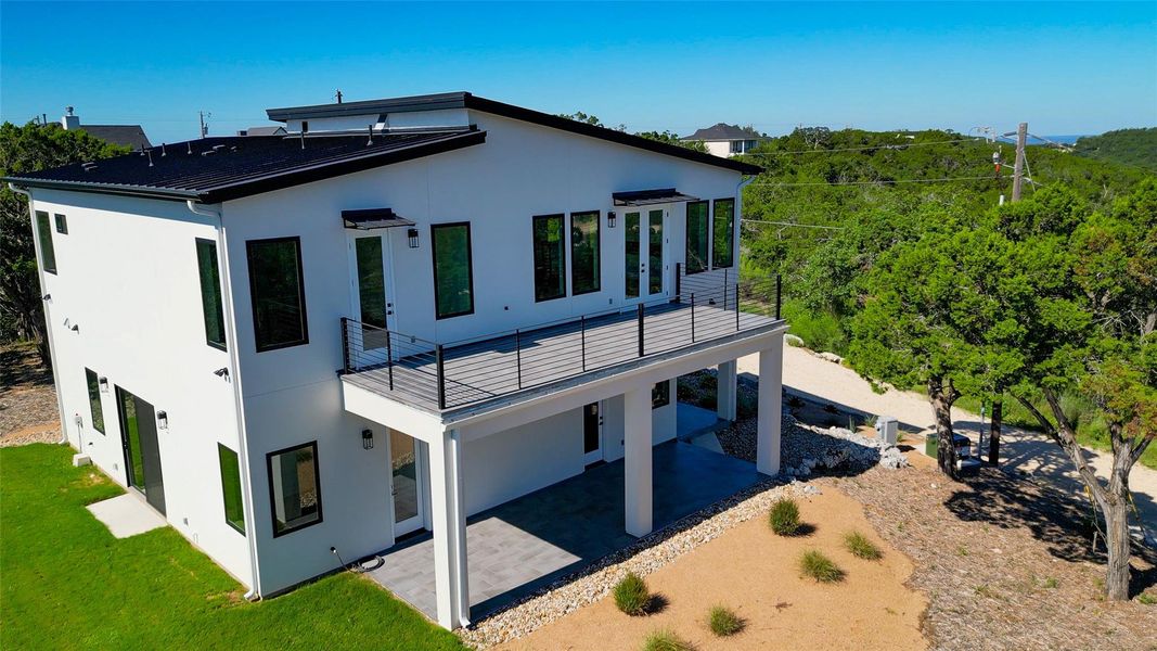 Front exterior of a new home in , Jonestown, TX, highlighting curb appeal (Image 20).