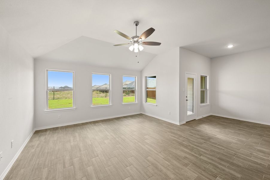 Front exterior of a new home in Terra Vella, Haslet, TX, highlighting curb appeal (Image 18). Front exterior of a new home in Terra Vella, Haslet, TX, highlighting curb appeal (Image 18).