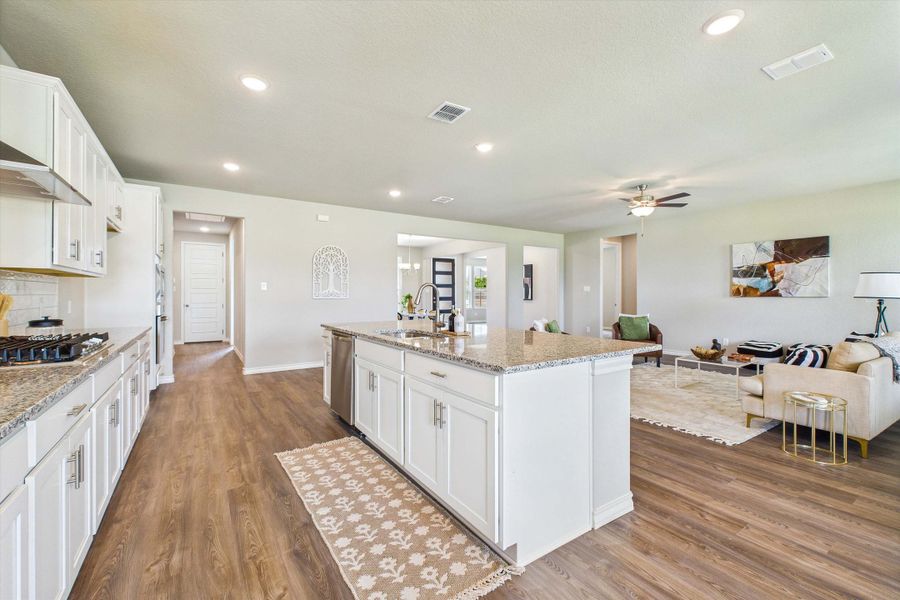 Representative furnished interior of a home built from the The Foster E by Davidson Homes LLC in Potranco Oaks, Castroville (Image 17).