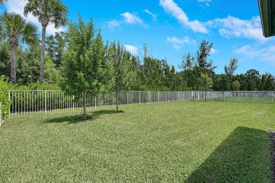 LUSH YARD W/PRESERVE VIEWS